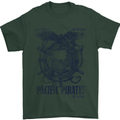 Pacific Pirates Sailing Sailor Boat Mens T-Shirt Cotton Gildan Forest Green
