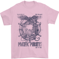 Pacific Pirates Sailing Sailor Boat Mens T-Shirt Cotton Gildan Light Pink
