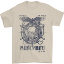 Pacific Pirates Sailing Sailor Boat Mens T-Shirt Cotton Gildan Sand