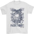 Pacific Pirates Sailing Sailor Boat Mens T-Shirt Cotton Gildan White