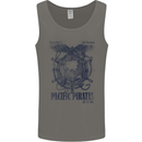 Pacific Pirates Sailing Sailor Boat Mens Vest Tank Top Charcoal