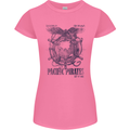 Pacific Pirates Sailing Sailor Boat Womens Petite Cut T-Shirt Azalea