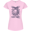 Pacific Pirates Sailing Sailor Boat Womens Petite Cut T-Shirt Light Pink