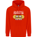 Paddle On Funny White Water Rafting Dinghy Childrens Kids Hoodie Bright Red