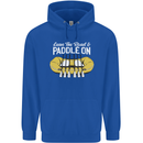 Paddle On Funny White Water Rafting Dinghy Childrens Kids Hoodie Royal Blue