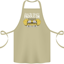 Paddle On Funny White Water Rafting Dinghy Cotton Apron 100% Organic Khaki