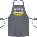 Paddle On Funny White Water Rafting Dinghy Cotton Apron 100% Organic Steel