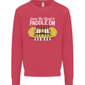 Paddle On Funny White Water Rafting Dinghy Kids Sweatshirt Jumper Heliconia