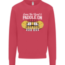 Paddle On Funny White Water Rafting Dinghy Kids Sweatshirt Jumper Heliconia