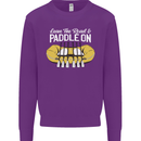 Paddle On Funny White Water Rafting Dinghy Kids Sweatshirt Jumper Purple
