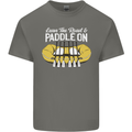 Paddle On Funny White Water Rafting Dinghy Kids T-Shirt Childrens Charcoal