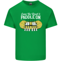 Paddle On Funny White Water Rafting Dinghy Kids T-Shirt Childrens Irish Green