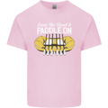 Paddle On Funny White Water Rafting Dinghy Kids T-Shirt Childrens Light Pink