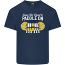Paddle On Funny White Water Rafting Dinghy Kids T-Shirt Childrens Navy Blue