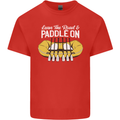 Paddle On Funny White Water Rafting Dinghy Kids T-Shirt Childrens Red