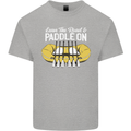 Paddle On Funny White Water Rafting Dinghy Kids T-Shirt Childrens Sports Grey