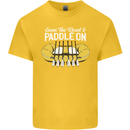 Paddle On Funny White Water Rafting Dinghy Kids T-Shirt Childrens Yellow