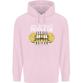 Paddle On Funny White Water Rafting Dinghy Mens 80% Cotton Hoodie Light Pink