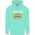 Paddle On Funny White Water Rafting Dinghy Mens 80% Cotton Hoodie Peppermint