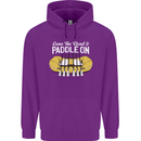 Paddle On Funny White Water Rafting Dinghy Mens 80% Cotton Hoodie Purple