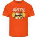 Paddle On Funny White Water Rafting Dinghy Mens Cotton T-Shirt Tee Top Orange