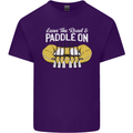 Paddle On Funny White Water Rafting Dinghy Mens Cotton T-Shirt Tee Top Purple