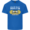 Paddle On Funny White Water Rafting Dinghy Mens Cotton T-Shirt Tee Top Royal Blue