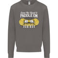 Paddle On Funny White Water Rafting Dinghy Mens Sweatshirt Jumper Charcoal