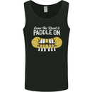 Paddle On Funny White Water Rafting Dinghy Mens Vest Tank Top Black