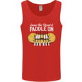 Paddle On Funny White Water Rafting Dinghy Mens Vest Tank Top Red