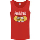 Paddle On Funny White Water Rafting Dinghy Mens Vest Tank Top Red