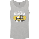 Paddle On Funny White Water Rafting Dinghy Mens Vest Tank Top Sports Grey