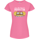 Paddle On Funny White Water Rafting Dinghy Womens Petite Cut T-Shirt Azalea