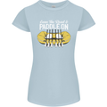 Paddle On Funny White Water Rafting Dinghy Womens Petite Cut T-Shirt Light Blue