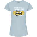 Paddle On Funny White Water Rafting Dinghy Womens Petite Cut T-Shirt Light Blue