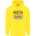 Paddle On White Water Rafting Dinghy Funny Childrens Kids Hoodie Yellow