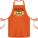 Paddle On White Water Rafting Dinghy Funny Cotton Apron 100% Organic Orange
