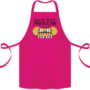 Paddle On White Water Rafting Dinghy Funny Cotton Apron 100% Organic Pink