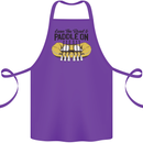Paddle On White Water Rafting Dinghy Funny Cotton Apron 100% Organic Purple
