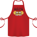 Paddle On White Water Rafting Dinghy Funny Cotton Apron 100% Organic Red