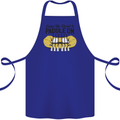Paddle On White Water Rafting Dinghy Funny Cotton Apron 100% Organic Royal Blue