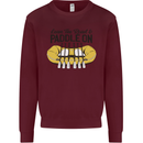 Paddle On White Water Rafting Dinghy Funny Kids Sweatshirt Jumper Maroon