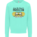 Paddle On White Water Rafting Dinghy Funny Kids Sweatshirt Jumper Peppermint