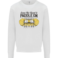 Paddle On White Water Rafting Dinghy Funny Kids Sweatshirt Jumper White