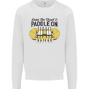 Paddle On White Water Rafting Dinghy Funny Kids Sweatshirt Jumper White