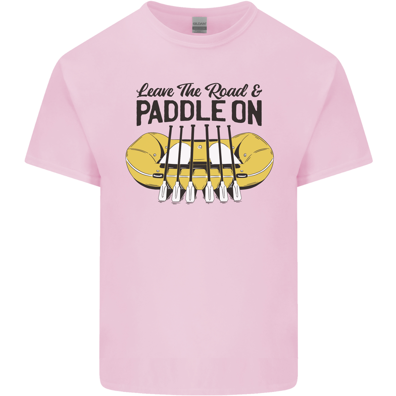 Paddle On White Water Rafting Dinghy Funny Kids T-Shirt Childrens Light Pink