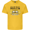 Paddle On White Water Rafting Dinghy Funny Kids T-Shirt Childrens Yellow