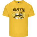 Paddle On White Water Rafting Dinghy Funny Kids T-Shirt Childrens Yellow