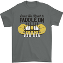 Paddle On White Water Rafting Dinghy Funny Mens T-Shirt 100% Cotton Charcoal