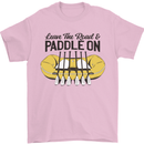 Paddle On White Water Rafting Dinghy Funny Mens T-Shirt 100% Cotton Light Pink
